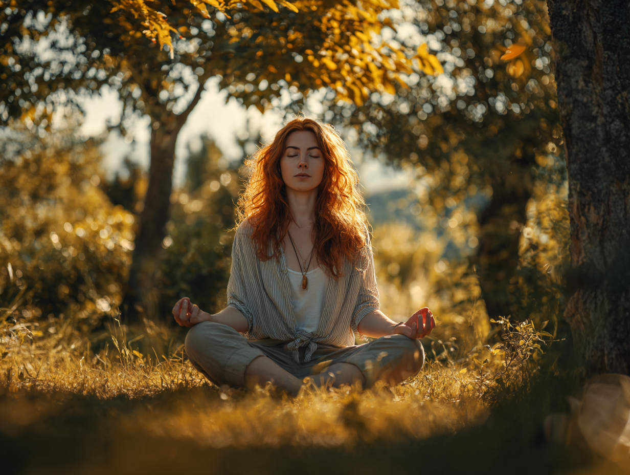 Інструктор йоги під час практики